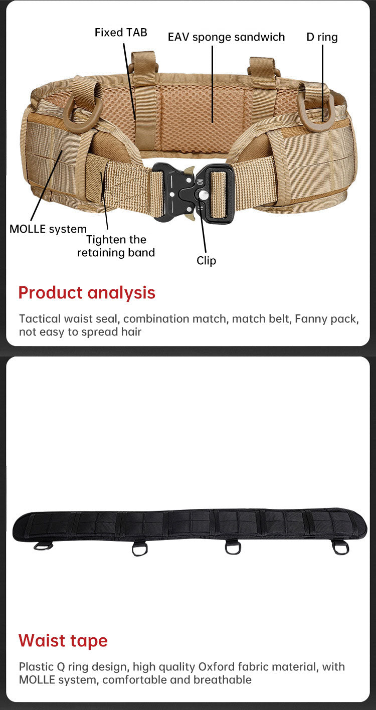 Functional Fitness Weight Lifting Athletes Outdoor Training Tactical Belt - Korvel
