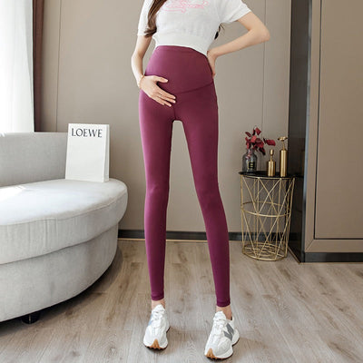 Pregnant Women's Shark Pants Do Not Drop Off Leggings Double Sided Brushed Large Size 100kg High Waist Hip Lifting Barbie Pants - Korvel