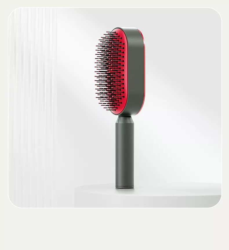 Upgraded Press Type Cleaning Design Air Cushion Comb For Women's Long Hair Air Bag Massage Comb Household Comb - Korvel