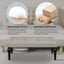 Ottoman Bench 4-thickened Roman Column Feet French Upholstered Bedside Bench For Bedroom Living Room Entryway - Korvel