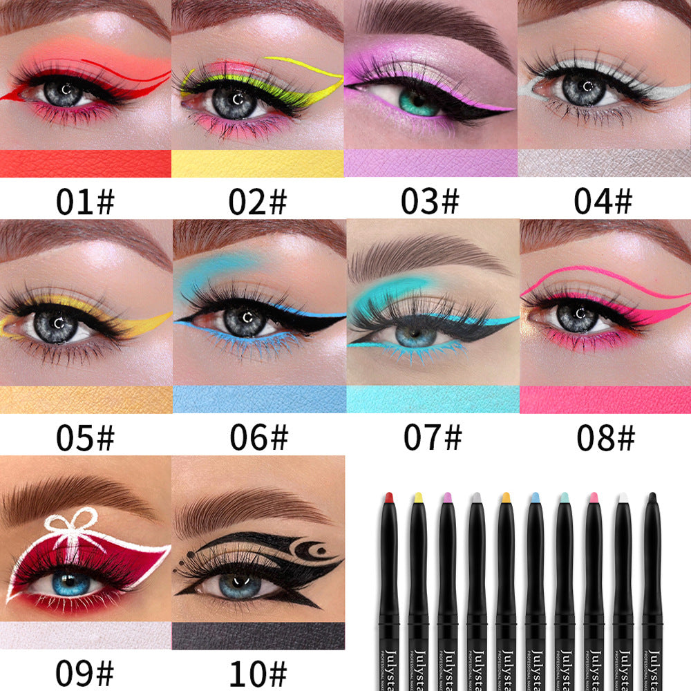 New Set Of Eyeliner Pencil Waterproof And Oil-Proof Non-Smudge Eyeliner Gel Pencil - Korvel