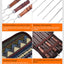 Outdoor Grill Grill Fork Wood Handle U Type Grill Pin Stainless Steel Grill Stick Wood Handle U Type Roast Pin Picnic Grill Meat - Korvel