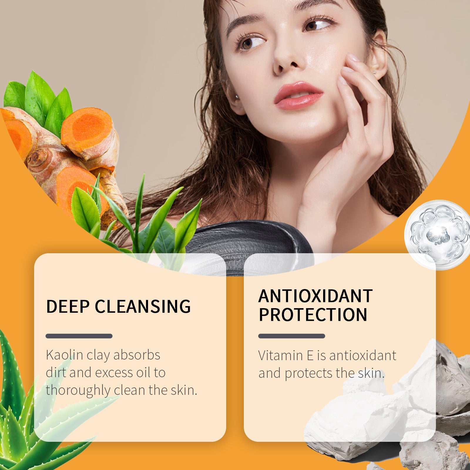 Facial Mud Mask Series Moisturizes And Controls Oil, Firming And Smoothing Facial Skin To Even Skin Tone - Korvel