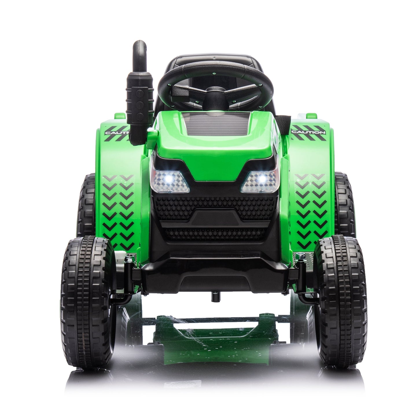12V Electric Ride-On Tractor "Black Knight" with Detachable Tugboat