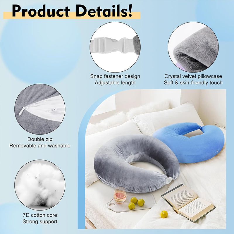 Premium Reading Pillow with Arm Support - Portable & Skin-Friendly