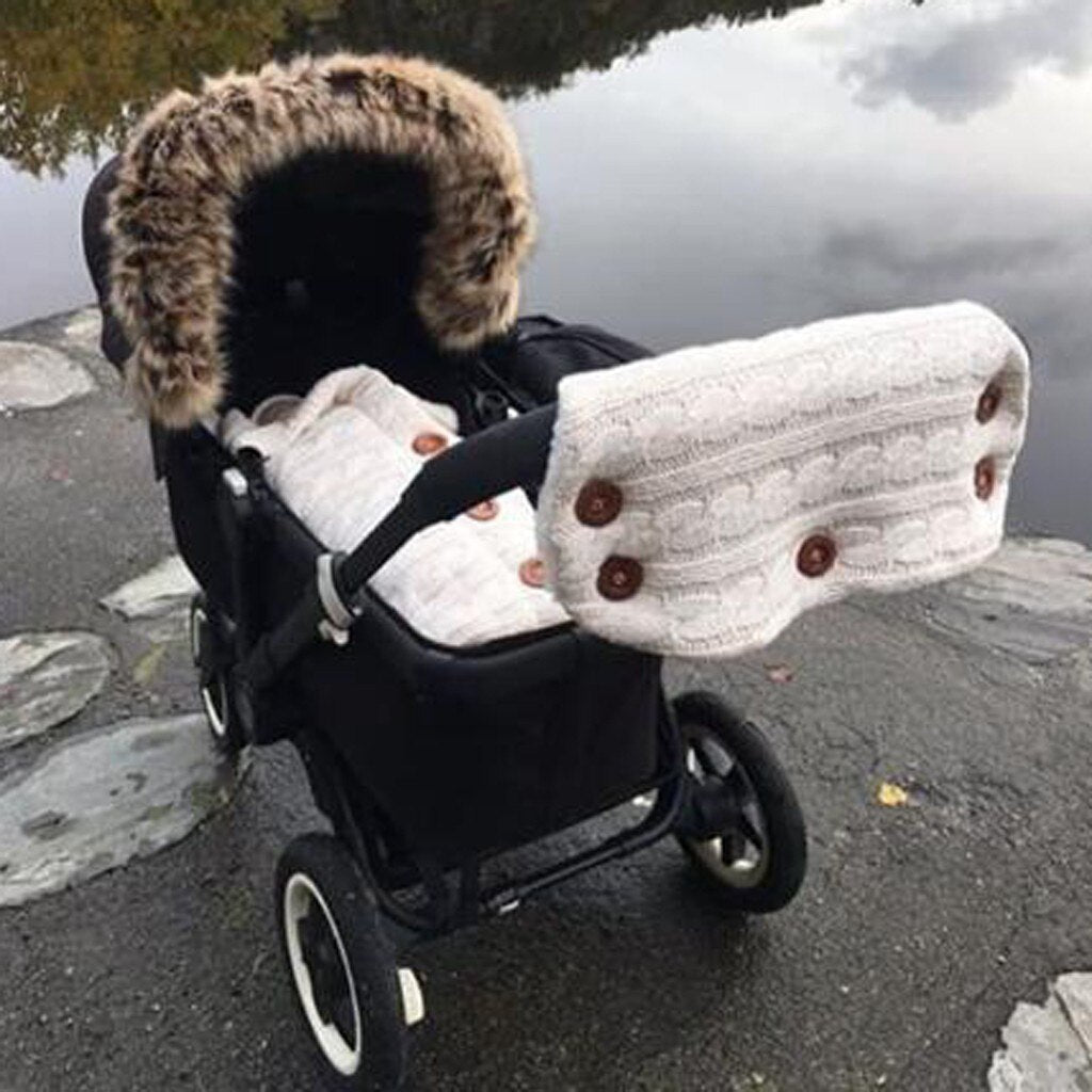 Infant Baby  Swaddle Sleeping Bag Cute Soft Sleep Sack Stroller Wrap+Stroller Gloves - Korvel