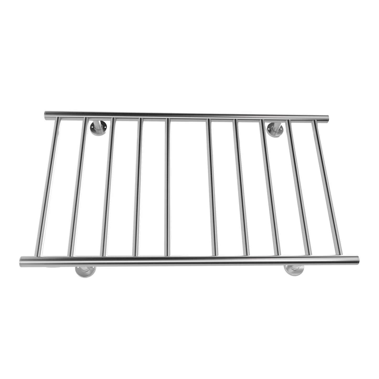 Electric Heated Towel Rack for Bathroom Wall Mounted Towel Warmer 10 Stainless Steel Bars Drying Rack - Korvel