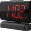 GING YHAU alarm clock large digital rotating base 2-level brightness digital clock bedroom bedside alarm clock - Korvel