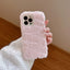 Ottwn Candy Color Warm Furry Phone Case for iPhone