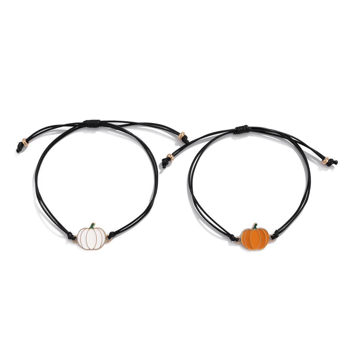 Ghost Festival Ghost Skin Wax Wire Bracelet Black Wind Bat Alloy Bracelet Set - Korvel