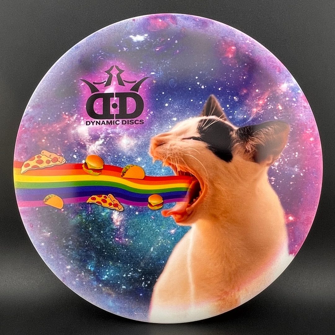 Fuzion Escape - DyeMax - Space Kitty Rainbow Barf Disc Golf Disc