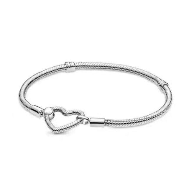Women's spring buckle TO basic chain DIY color chain heart O shape bracelet - Korvel