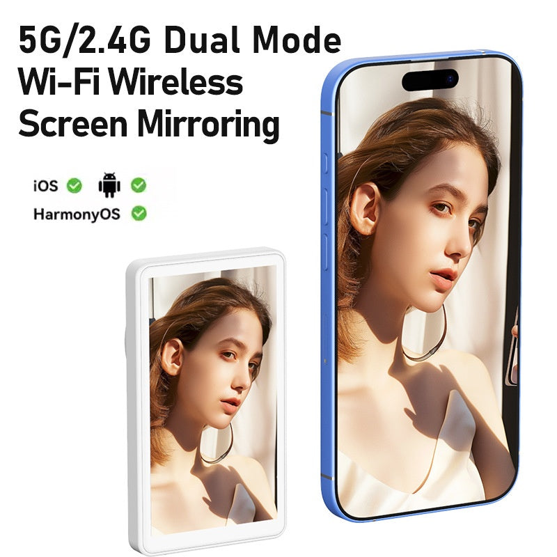 Wireless Screen Mirroring Device for Streaming and Selfies