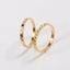 Ring Titanium steel electroplated with 18k gold Shine - Korvel