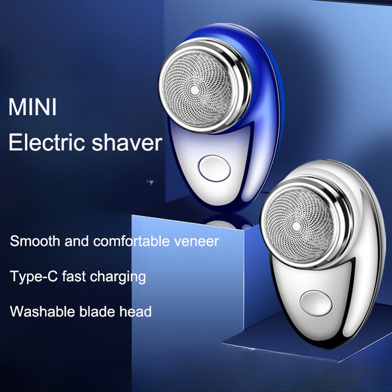 Portable rechargeable shaver small steel cannon mini electric shaver electric travel compact shaver - Korvel