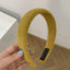 Candy colored velvet with wide edge sponge headband flocking - Korvel