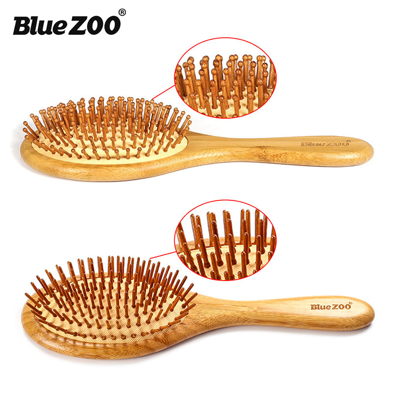 Pointed BlueZOO Bamboo Bristle Needle Massage Comb