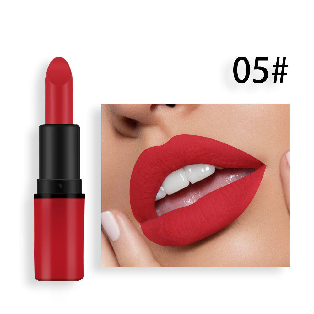 Premium Matte Lipstick in Rich Plum and Classic Red Shades