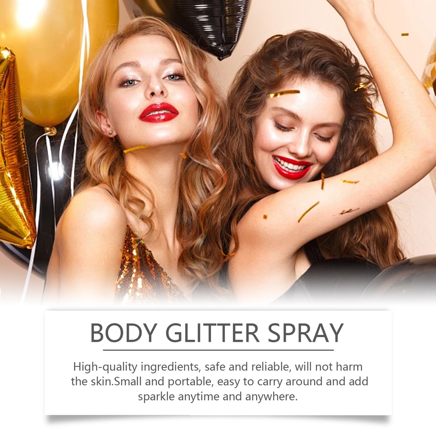 Body Flash Spray, Face Body Star Flash Party Highlight Focus Flash Spray - Korvel