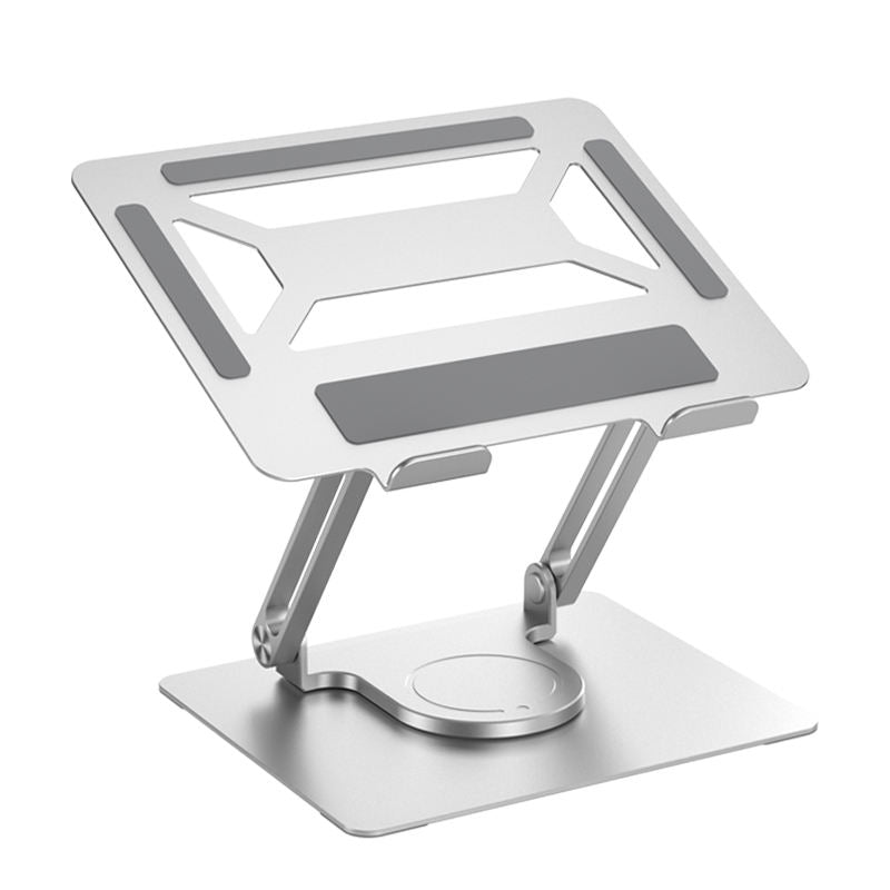 Office Aluminum Notebook Bracket Computer Cooling Bracket Double Pole Folding 360 Degree Stepless Rotation - Korvel