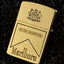 Zoro kerosene lighter with deep carving five sided laser engraving white steel inner liner brass outer shell - Korvel