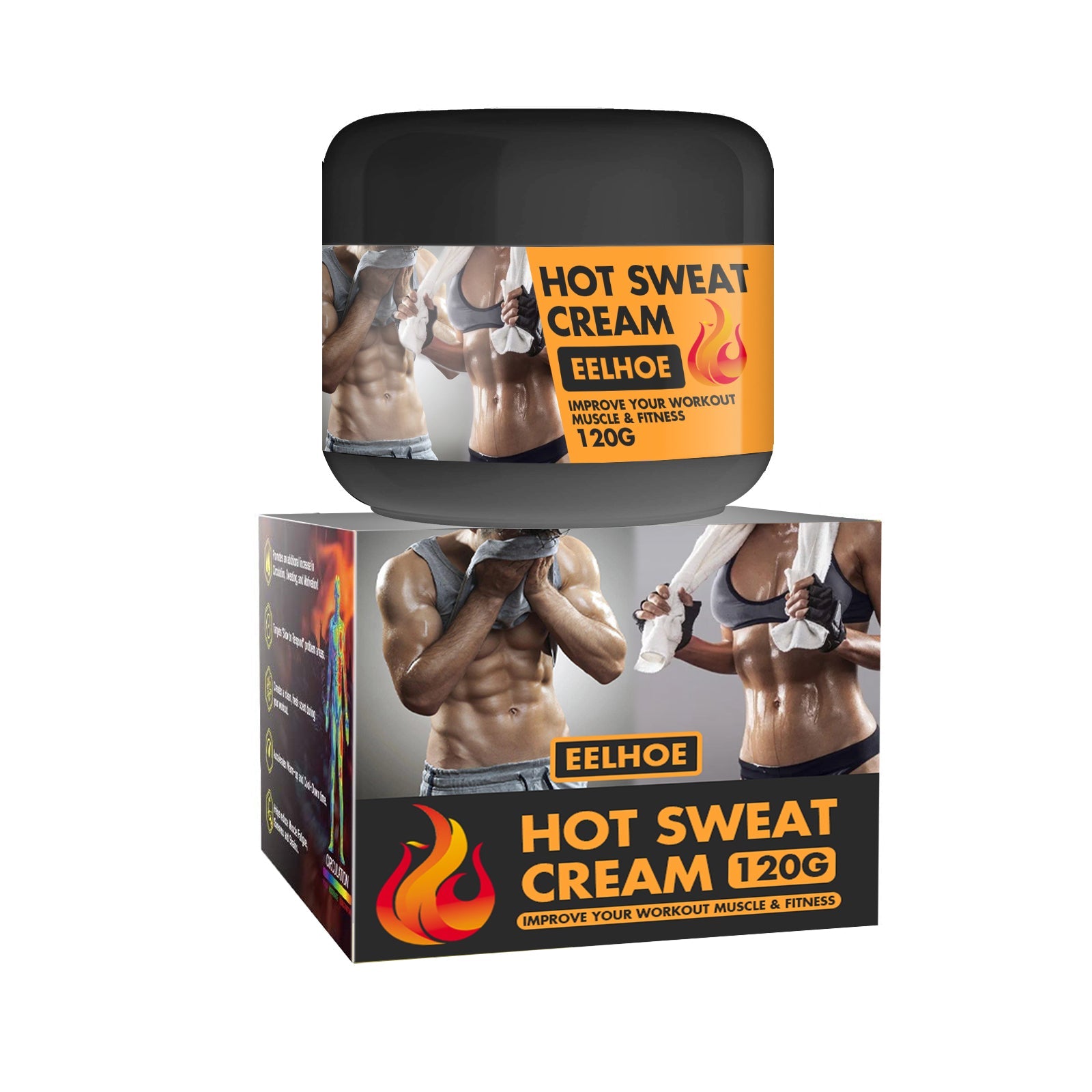 Body Sculpting Abs Cream, Exercise Strengthen Muscles Fitness Body Sculpting Cream - Korvel