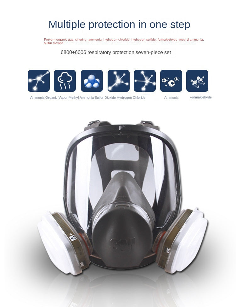 Mascarilla de Protección Facial Completa 3M para Uso Industrial