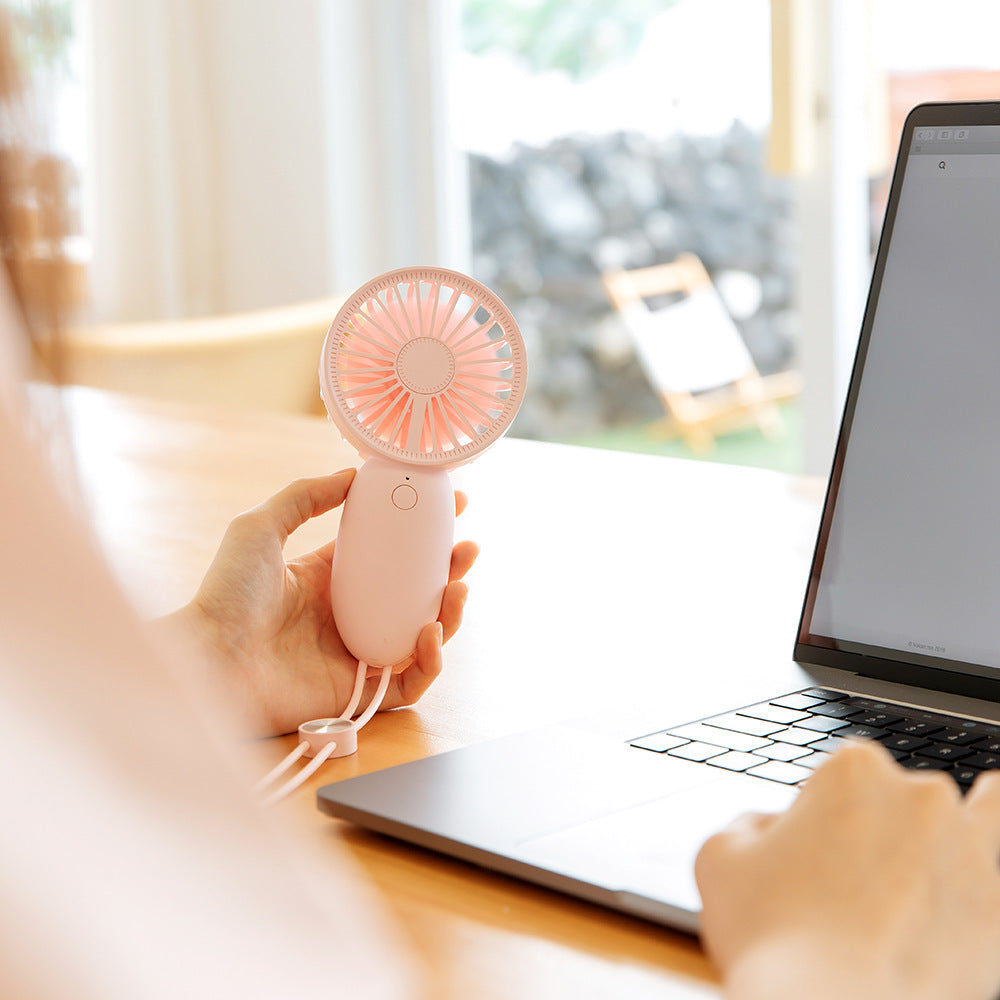 USB Mini Handheld Charging Fan Creative Gift Outdoor Portable Small Fan - Korvel