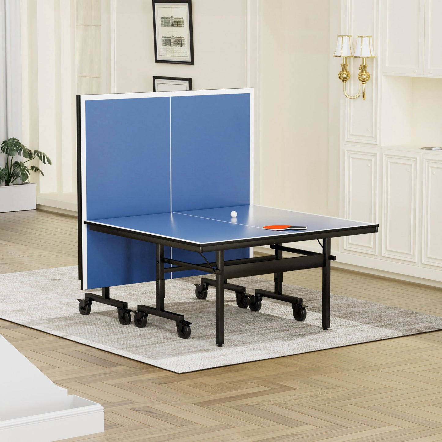 Mesa de Tenis de Mesa Interior Profesional de 15 mm de MDF con Red