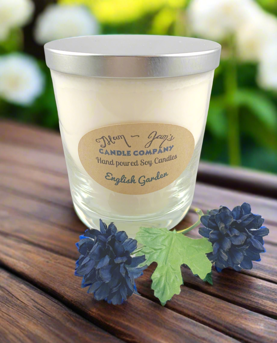 English Garden Soy Candle – Elegant Floral Scent | Mam Jam’s - Korvel