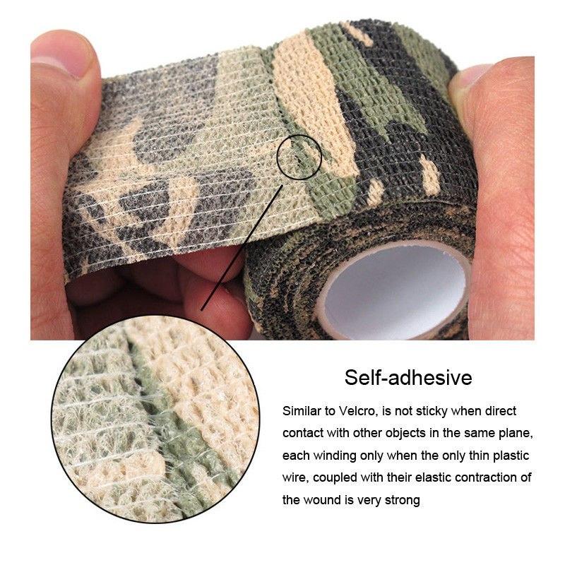 5CM X 4.5M Self-adhesive Non-woven Camouflage Stealth Tape - Korvel