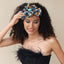 Bandeau à motif floral et feuillage surdimensionné