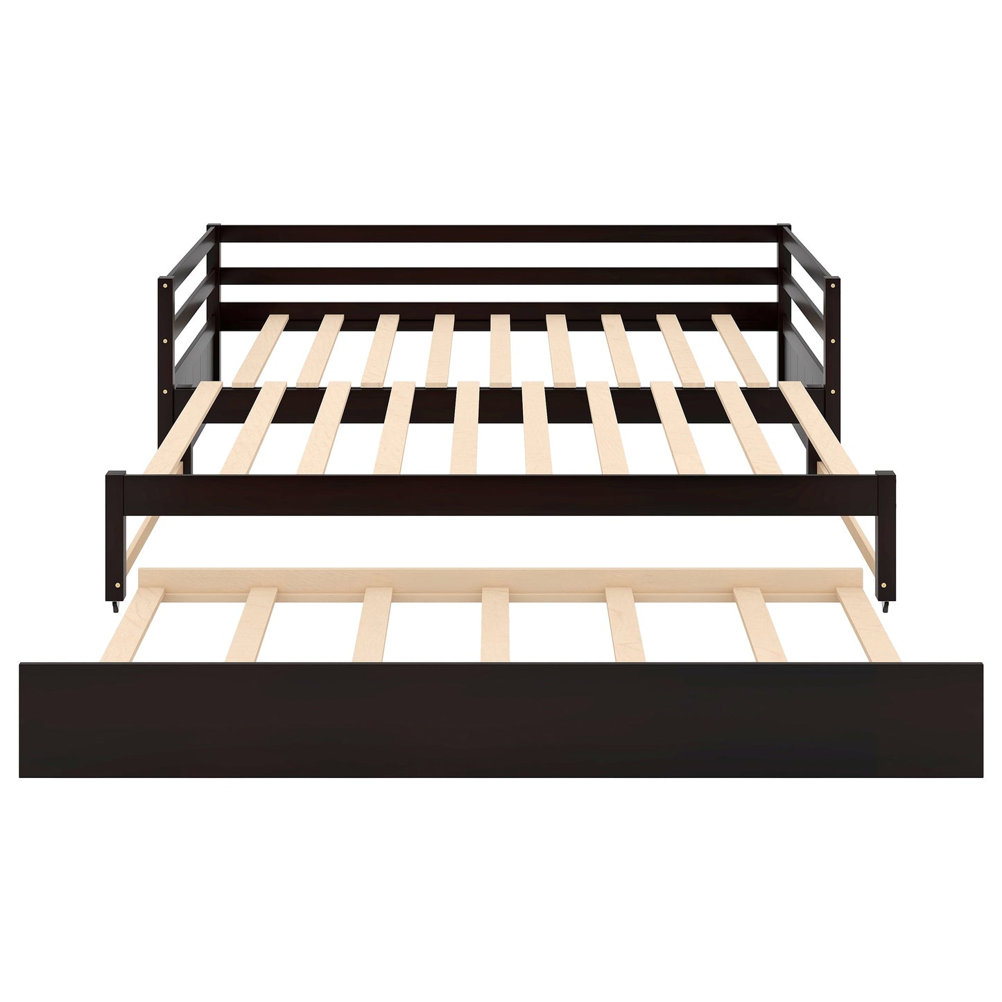 Twin or Double Twin Daybed with Trundle Espresso - Korvel