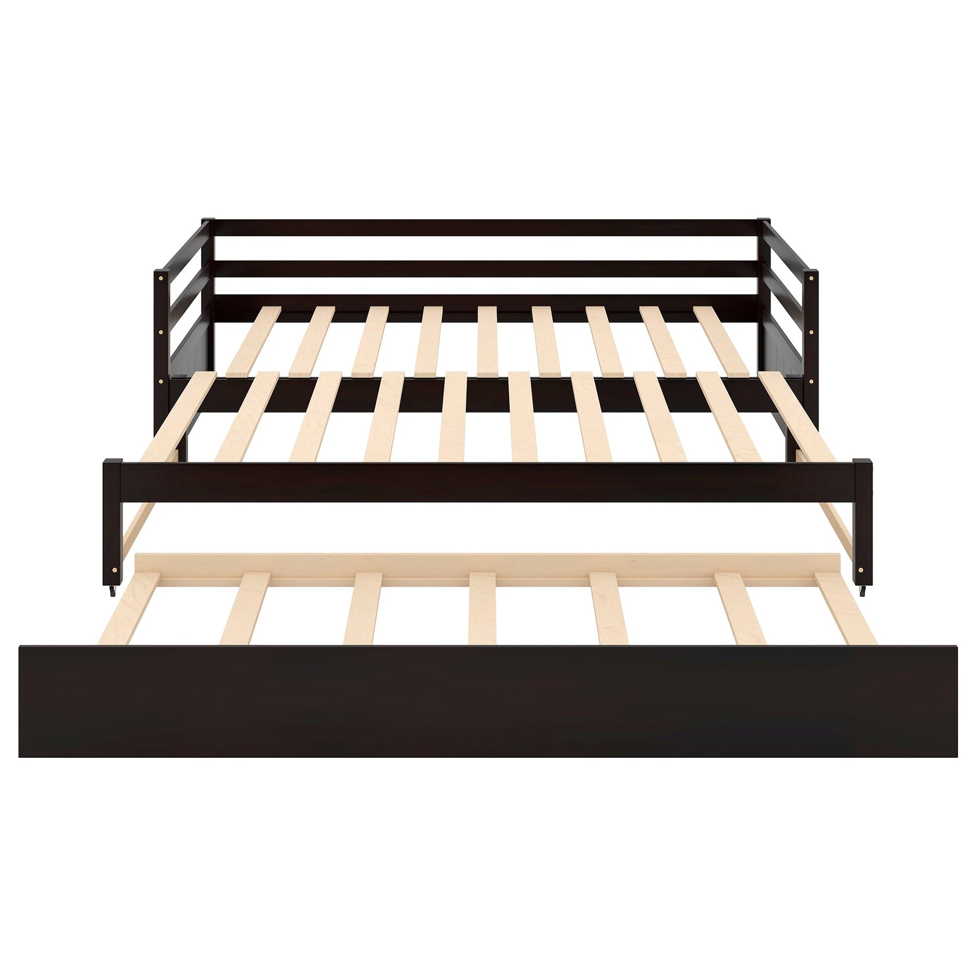 Twin or Double Twin Daybed with Trundle Espresso - Korvel