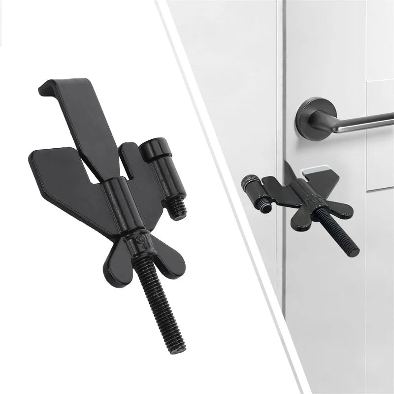 Portable Door Lock Privacy Extra Security Lock Anti Theft Travel Inside Door Locker for Traveling Home Bedroom Apartmen - Korvel
