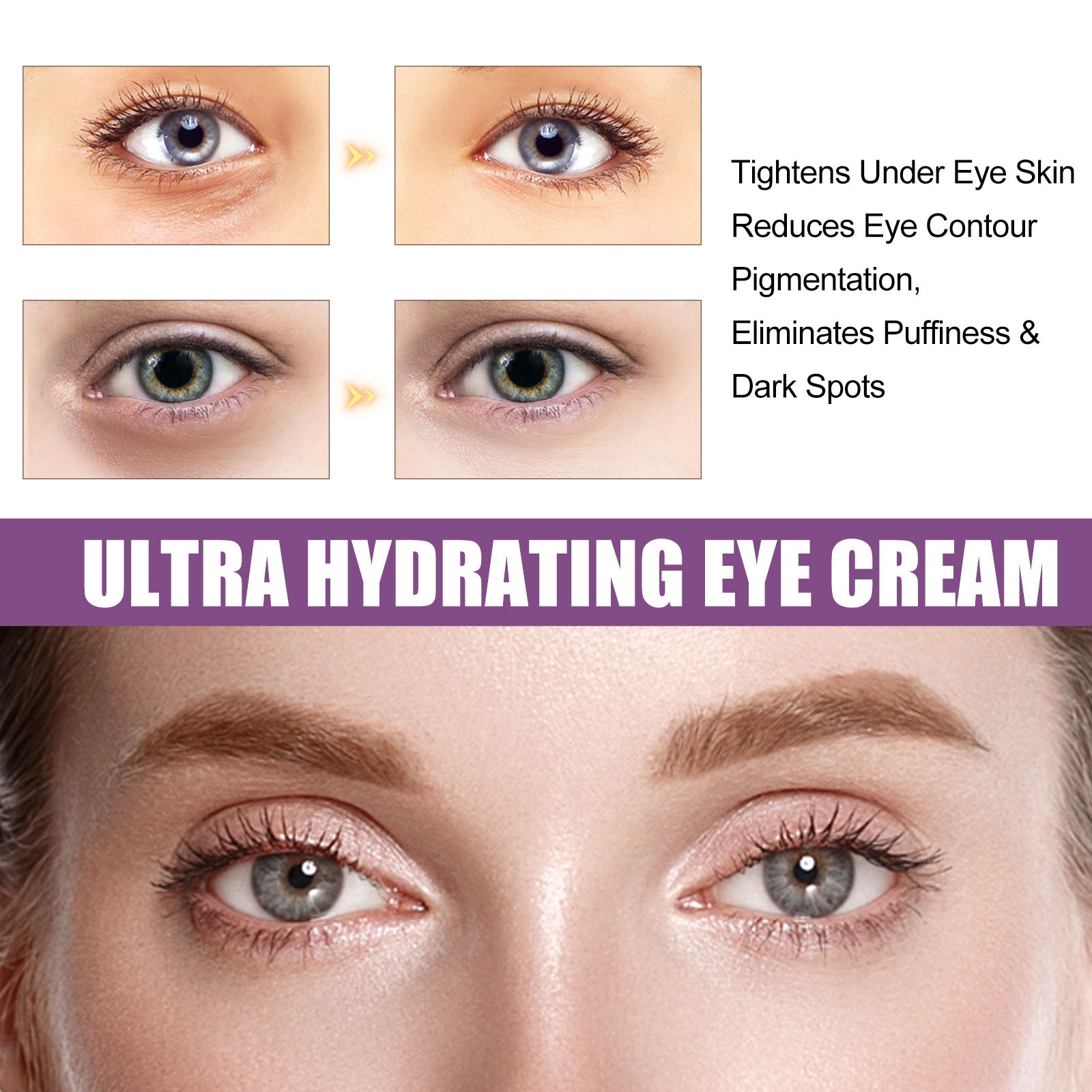 Moisturizing Eye Cream, Firming And Lifting Eye Creme For Fine Lines Crow's Feet Dark Circles - Korvel