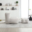 Sillón Puff Esponjoso con Espuma Viscoelástica y Otomana