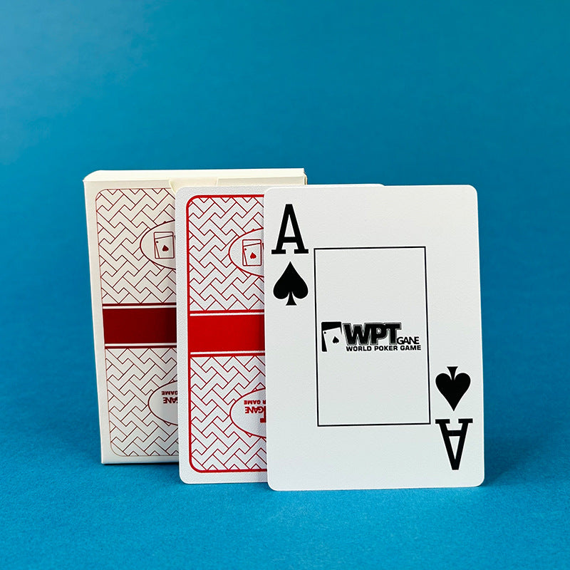 WPT Texas Hold'em Poker Cards. High - grade hard plastic, wholesale, full box, competition - spec, waterproof & anti - fold. - Korvel