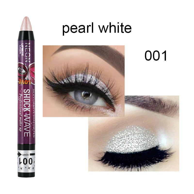 KISS SUSY 36 color eye shadow pencil stick lip pencil 2 in 1 is not easy to smudge - Korvel