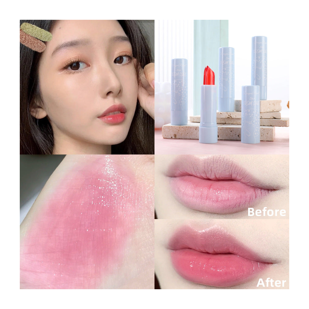 Color-Changing Lipstick Long-Lasting Moisturizing Not Easy To Decolorize Not Easy To Dip In The Cup Waterproof And Moisturizing Aloe Jelly Lipstick - Korvel