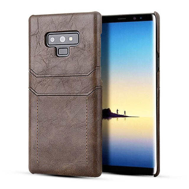 Card Holder Case for Samsung Galaxy Note 9 8 Luxury Leather Wallet Shockproof Slim Hard Back Cover for Galaxy - Korvel