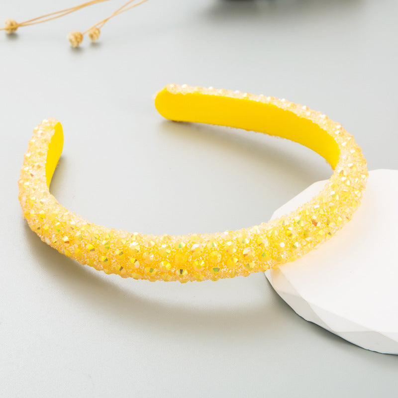 Diadema de Aro con Rhinestones de Color