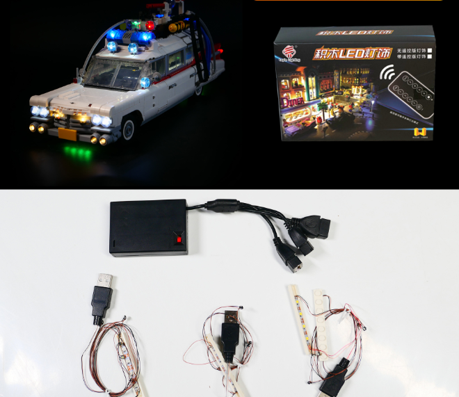 Kit de Iluminación LED para el Coche de Ghostbusters de LEGO - Control Remoto