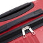 3 Piece Lightweight Luggage Set with Spinner Wheels - Red