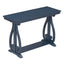48-Inch Rustic Vintage Console Table --- Farmhouse Style Entryway Table with Open Shelf and Sturdy Construction (Navy) - Korvel