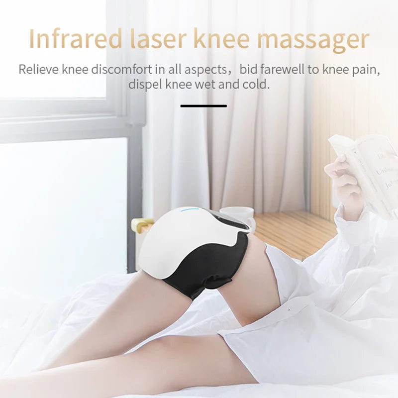 Knee Massager with Heat and Kneading for Pain Relie Rechargeable LED Display Arthritis Massagers Infrared Heated Vibration Tool - Korvel