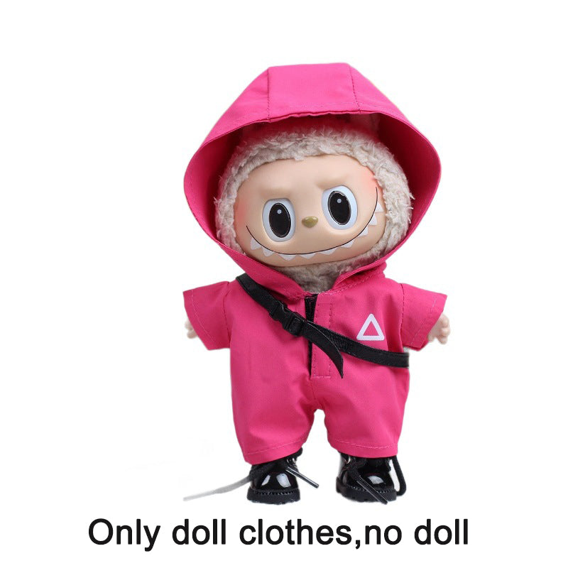 17cm Labrador Macaron Pendant Doll Hoodie
