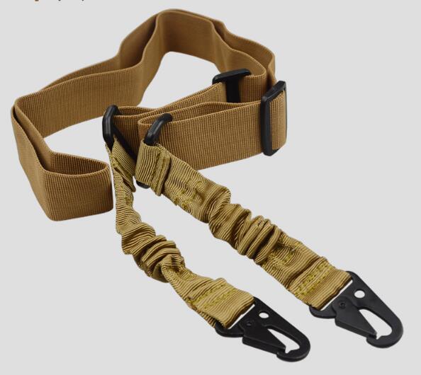 Sangle de fusil tactique premium à 2 points avec boucle en métal QD