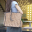 Handmade Grass Woven Shoulder Bag with Tassel