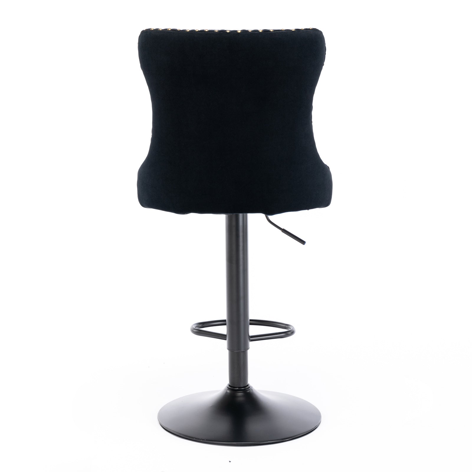 Black,Set of 225-33 Inch,17.7 inch base, Modern Upholstered Bar Stools with Backs Comfortable Tufted for Home Pub and Kitchen - Korvel
